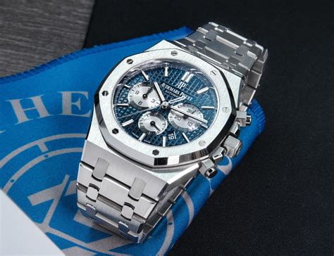 audemars piguet blue dial royal oak|audemars royal oak.